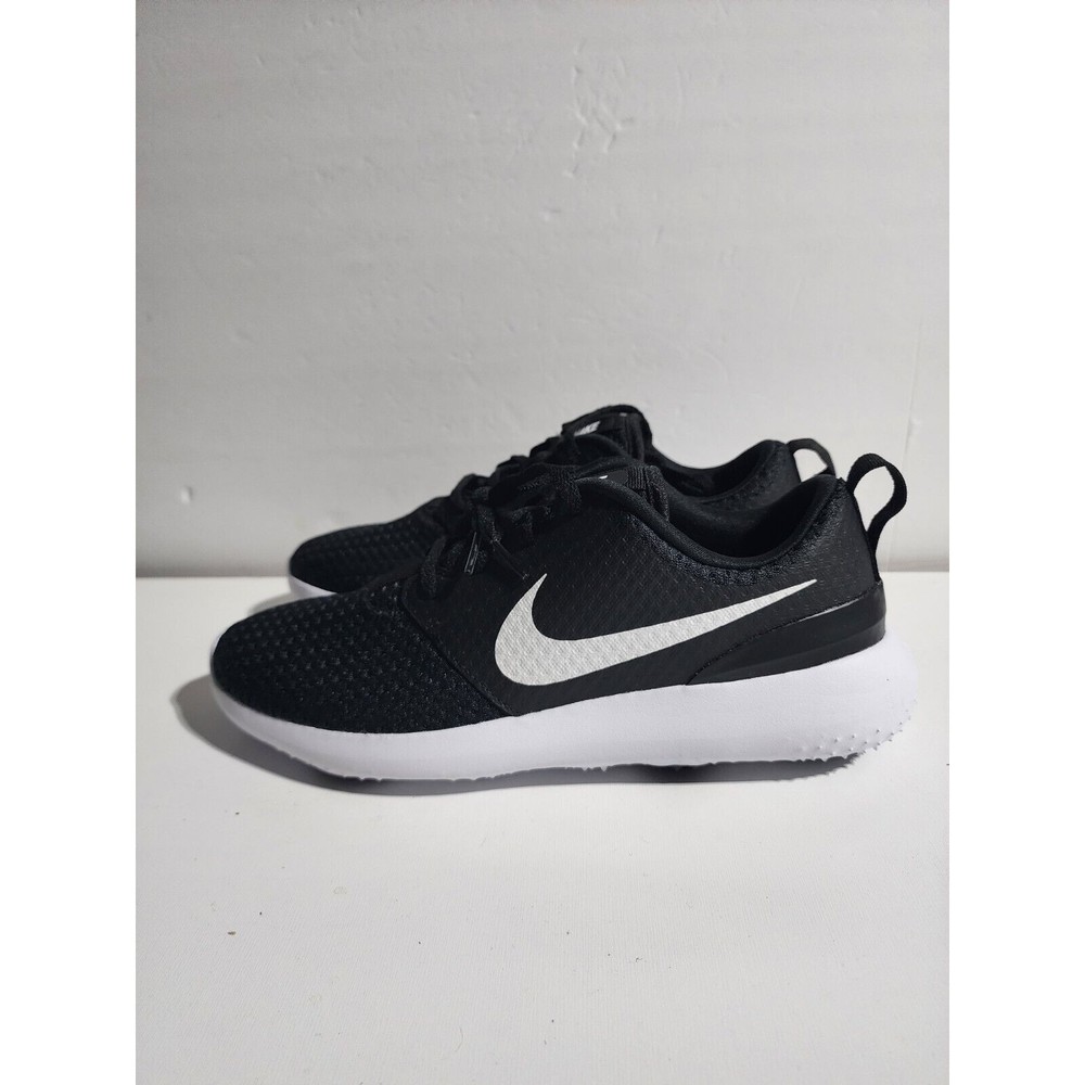 Nike Black Mesh Athletic Shoes with White Accents - Picture 3 of 9